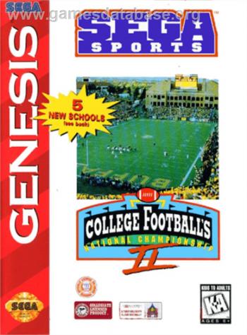 Cover College Football's National Championship II for Genesis - Mega Drive